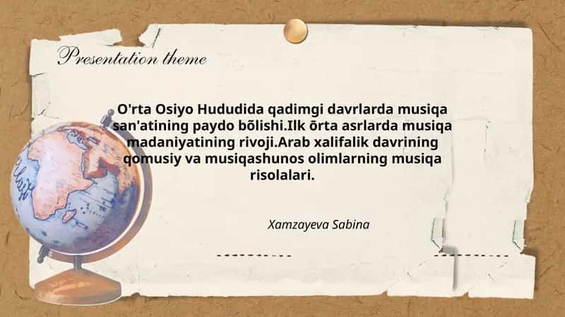 Musiqa san'ati rivoji