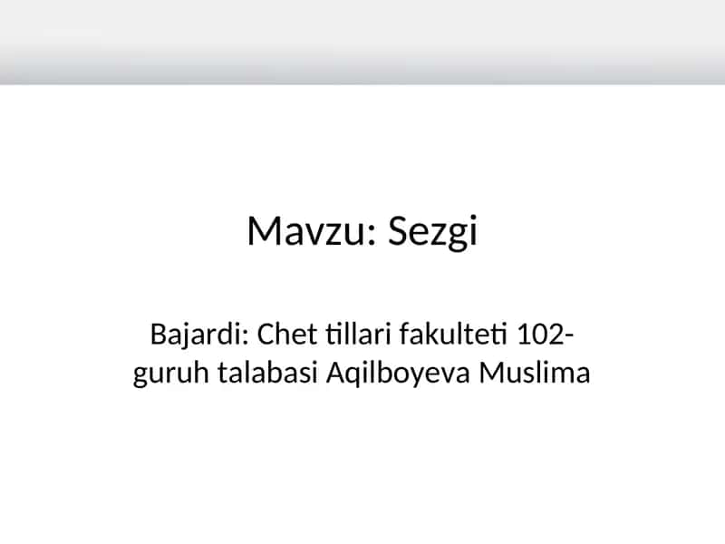 Sezgi