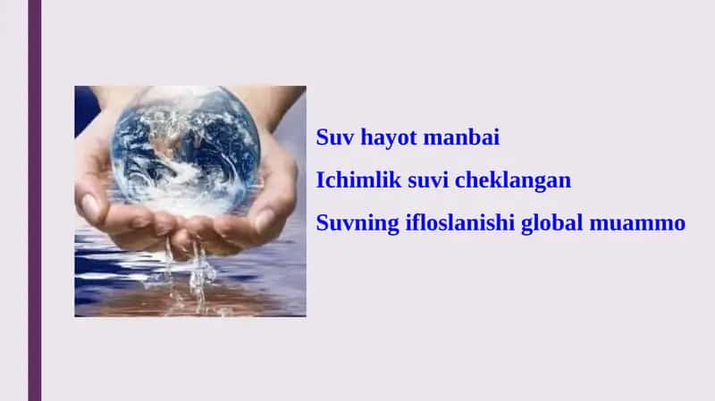 Suvning Ifloslanishi Global Muammo