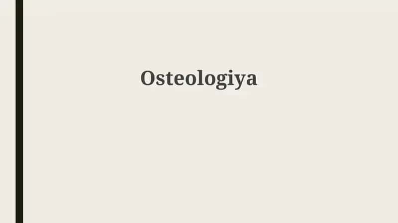 Osteologiya