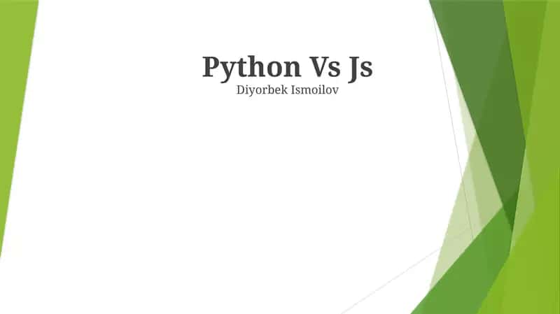 Python Vs Js
