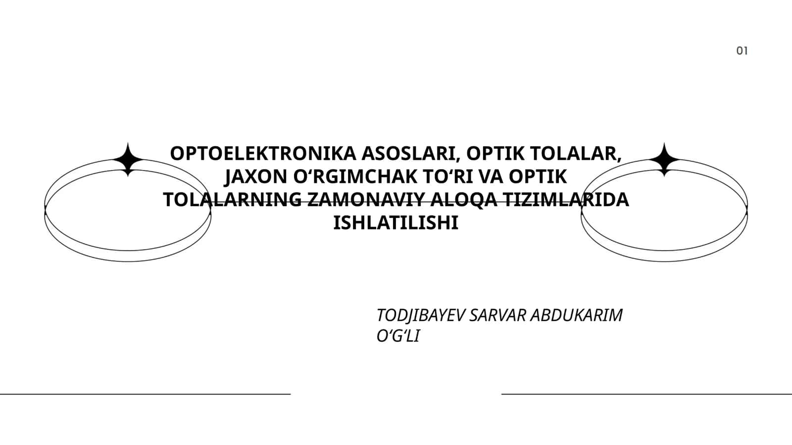 OPTOELEKTRONIKA ASOSLARI