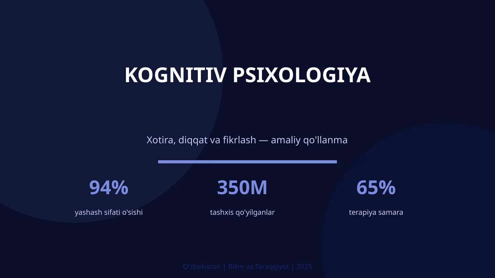 KOGNITIV PSIXOLOGIYA