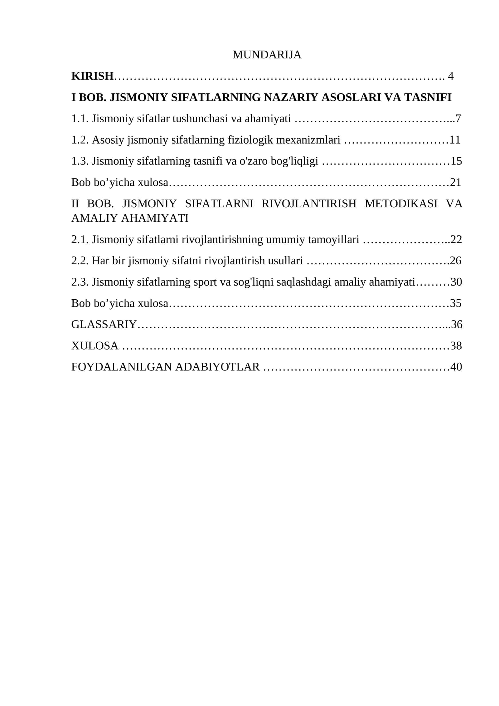 Jismoniy sifatlar
