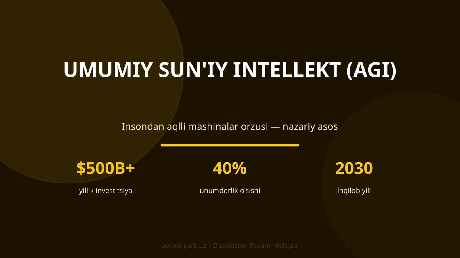 UMUMIY SUN'IY INTELLEKT (AGI)