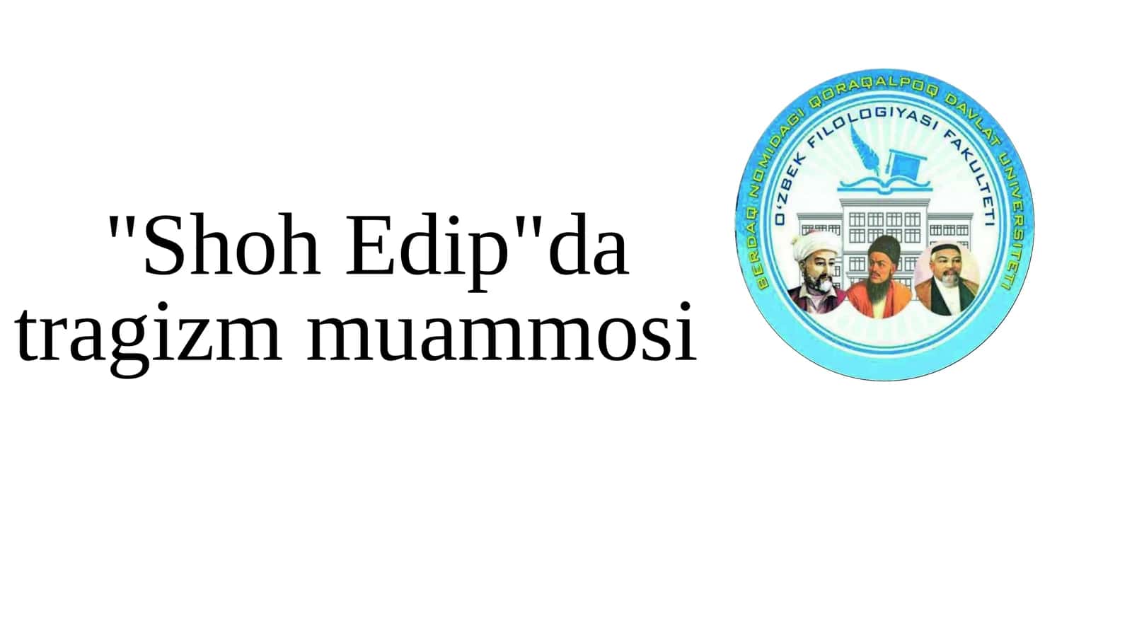 Sofokl_"Shoh Edip"da tragizm muammosi