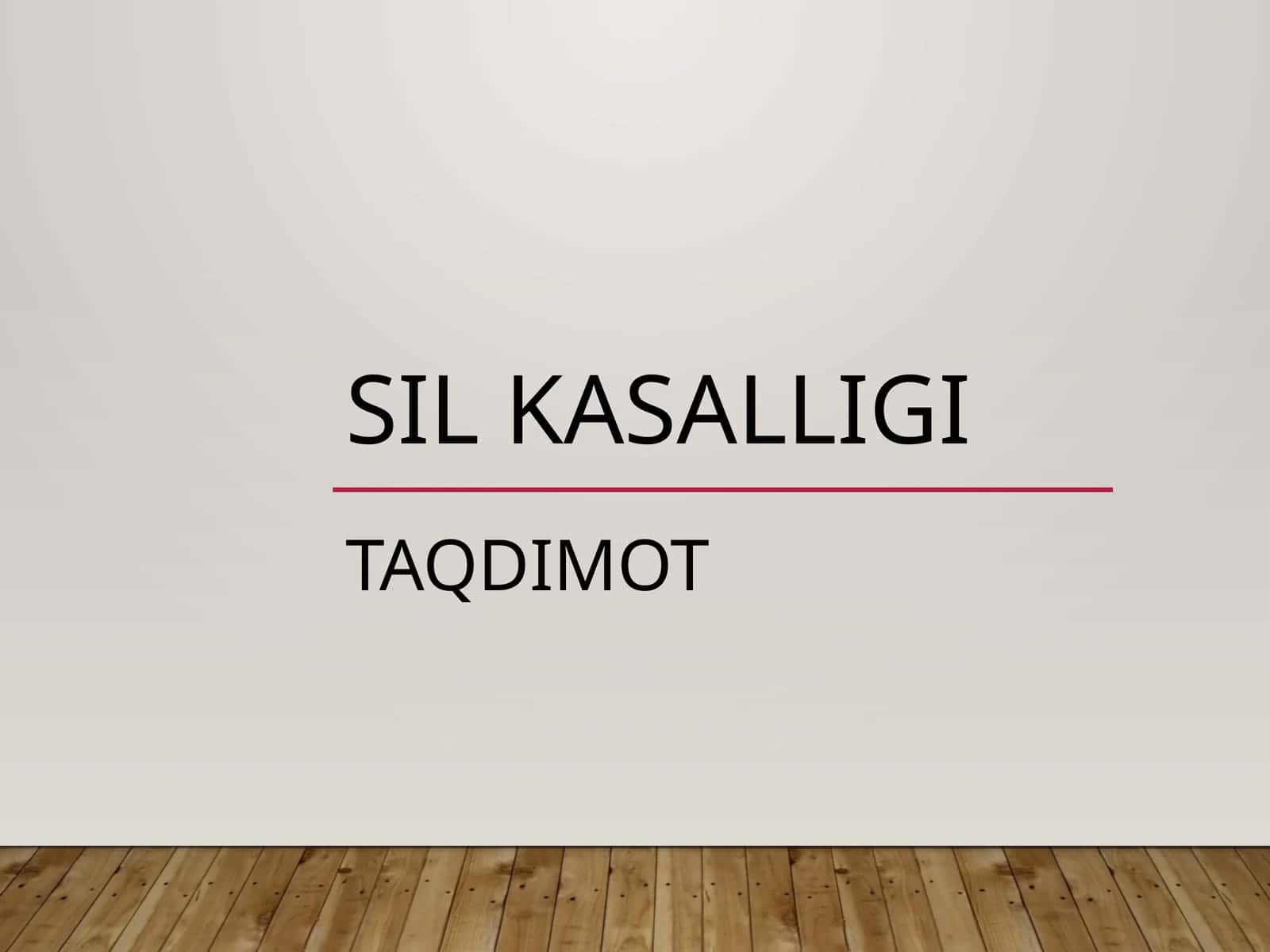 Sil Kasalligi