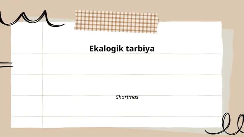 Ekologik tarbiya