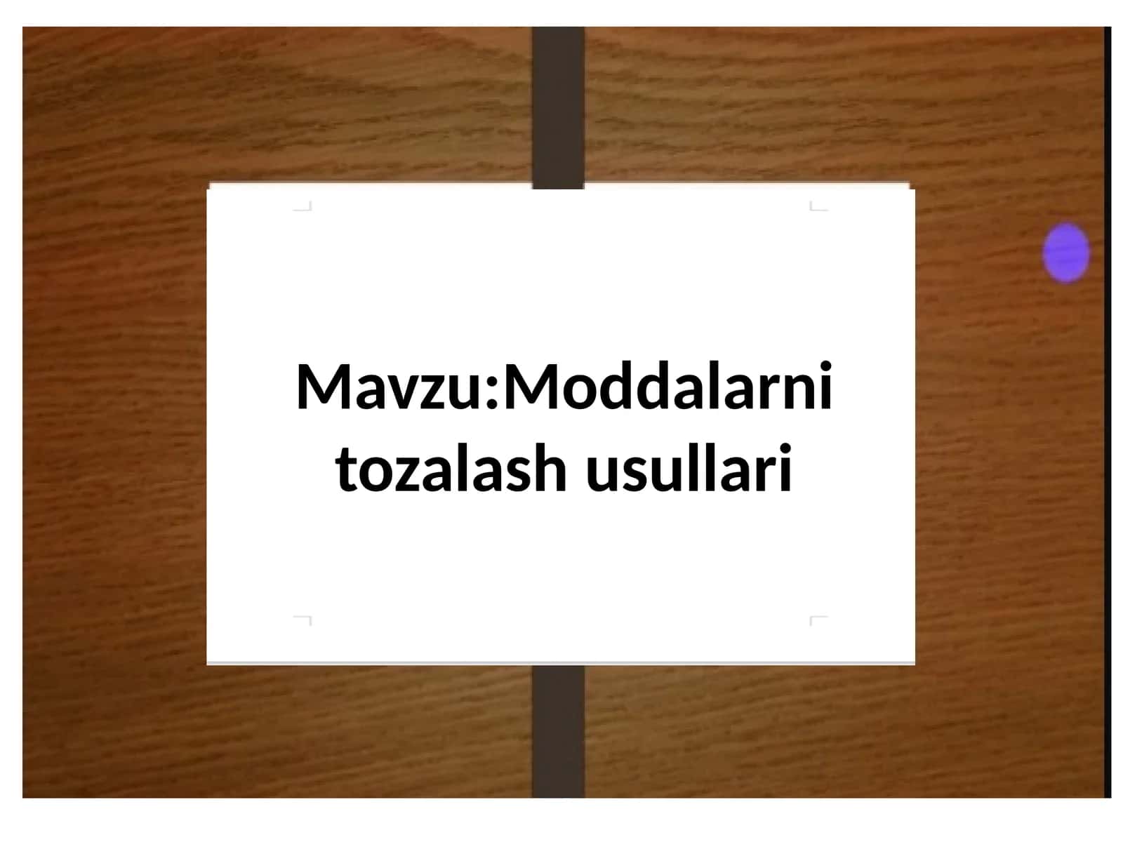 Moddalarni tozalash