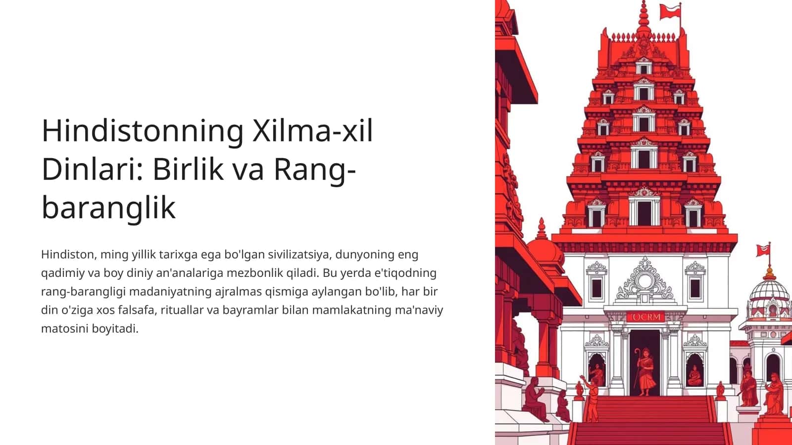 Hindistonning Xilma-xil Dinlari: Birlik va Rang-baranglik