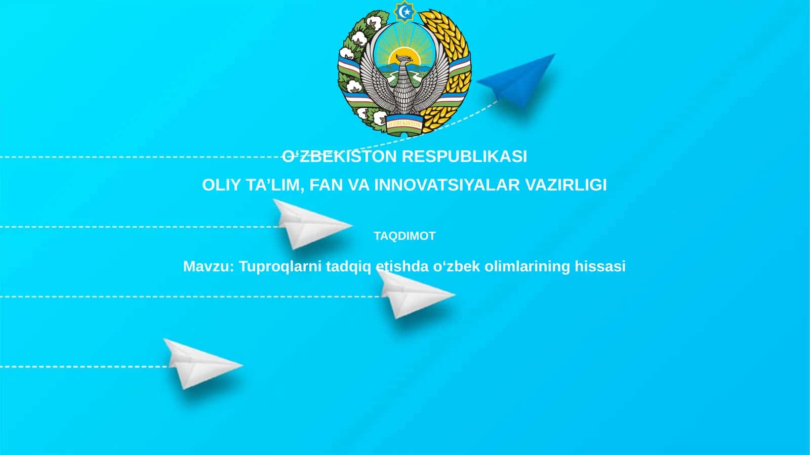 Tuproqlarni tadqiq etish