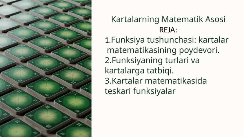 Kartalarning Matematik Asosi