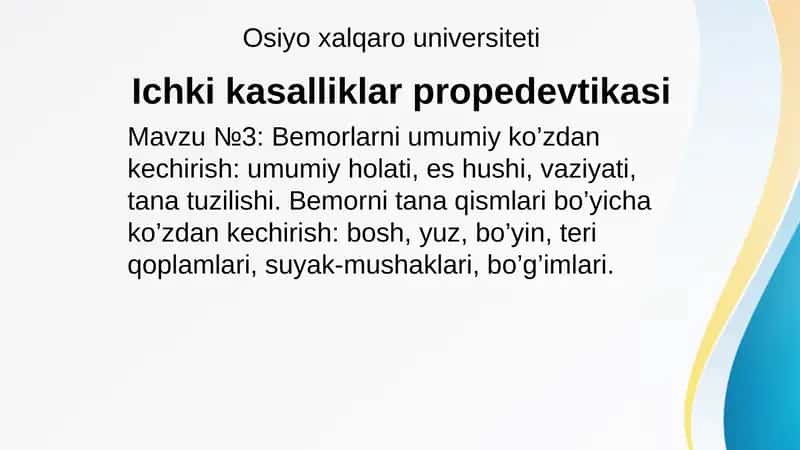 ichki kassaliklar propedevtikasi tibbiyot darslik