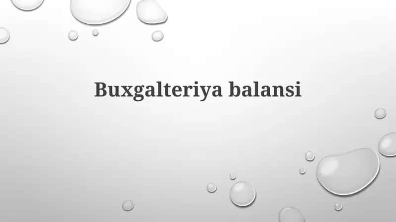 Buxgalteriyabalansi