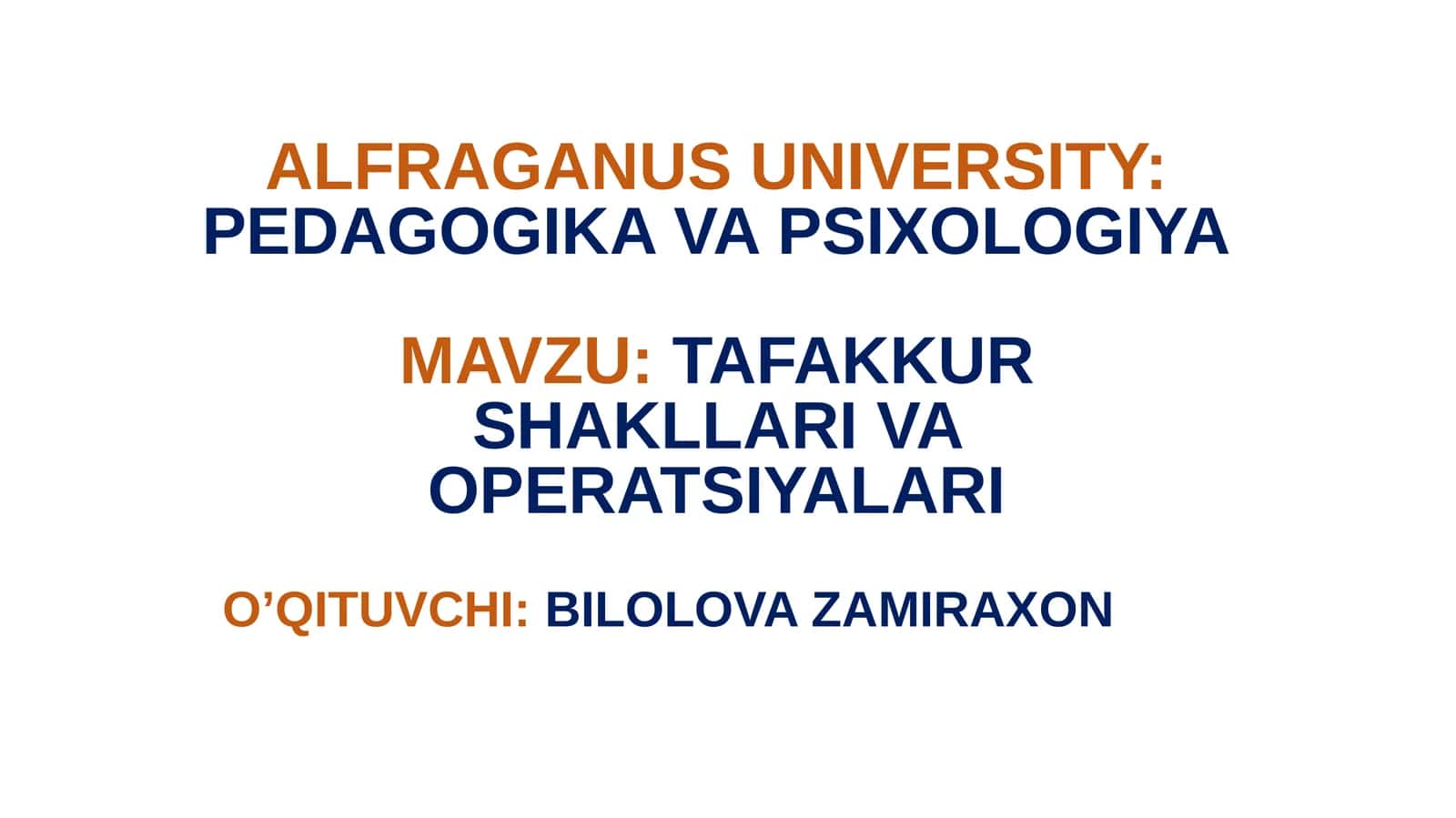 TAFAKKURSHAKLLARIVA OPERATSIYALARI