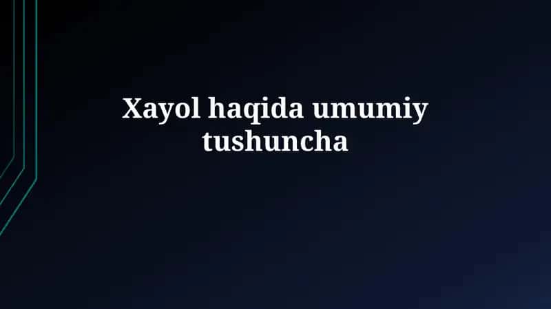 Tasavvur: Ta'rif, Xususiyatlar va Kognitiv Jarayonlar