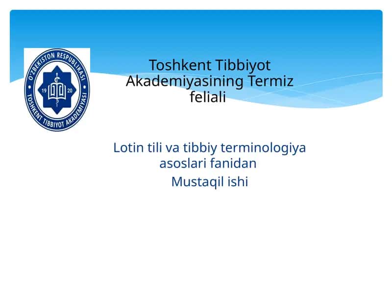 ANATOMIK IBORALARNING TARJIMASI