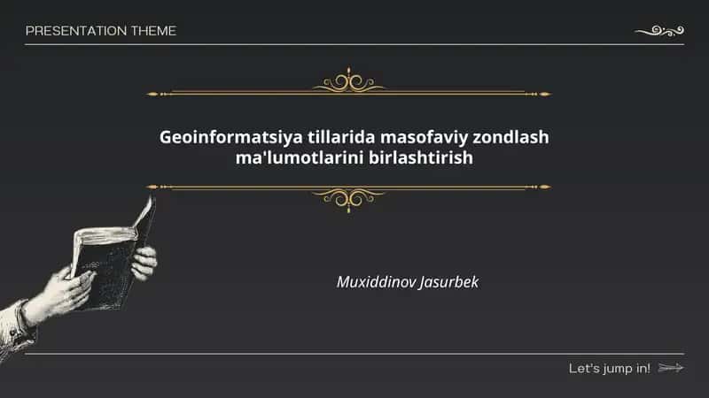 Geoinformatsiya tillarida masofaviy zondlash ma'lumotlarini birlashtirish