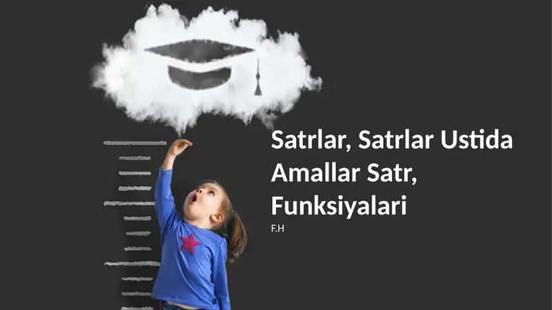 Satrlar, Satrlar Ustida Amallar