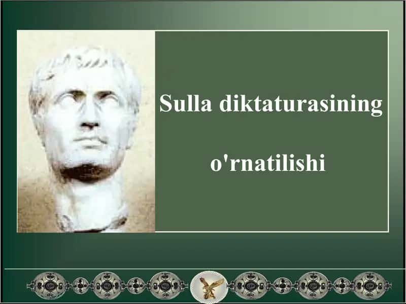 Sulla diktaturasining o'rnatilishi