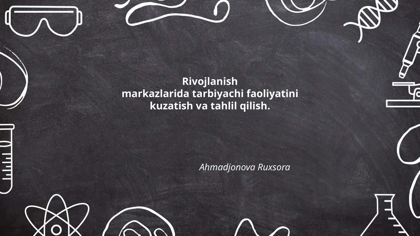Tarbiyachi faoliyati kuzatuv usullari