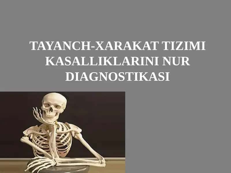 TAYANCH-XARAKAT TIZIMI KASALLIKLARINI NUR DIAGNOSTIKASI