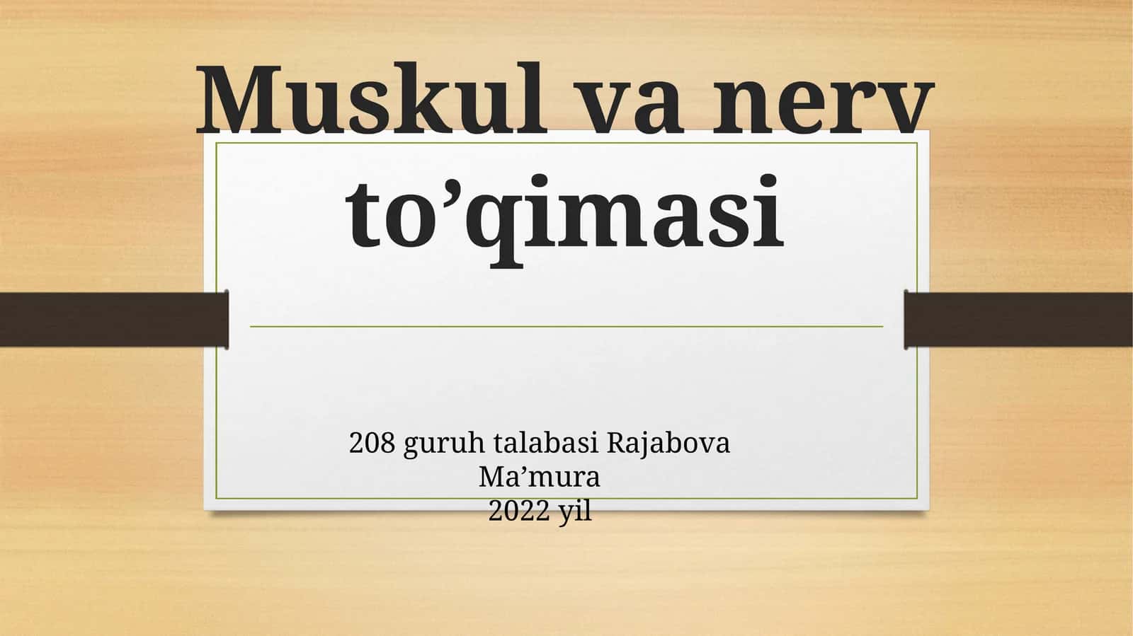 Muskulvanervto’qimasi
