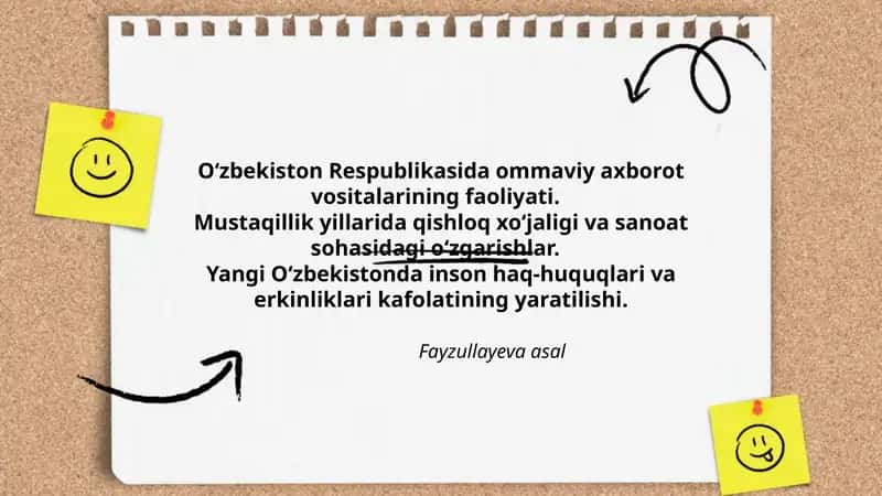 Axborot vositalarining faoliyati
