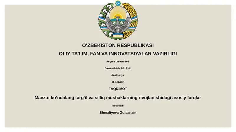 Embriyon kelib chiqishi va hujayra tuzilishi