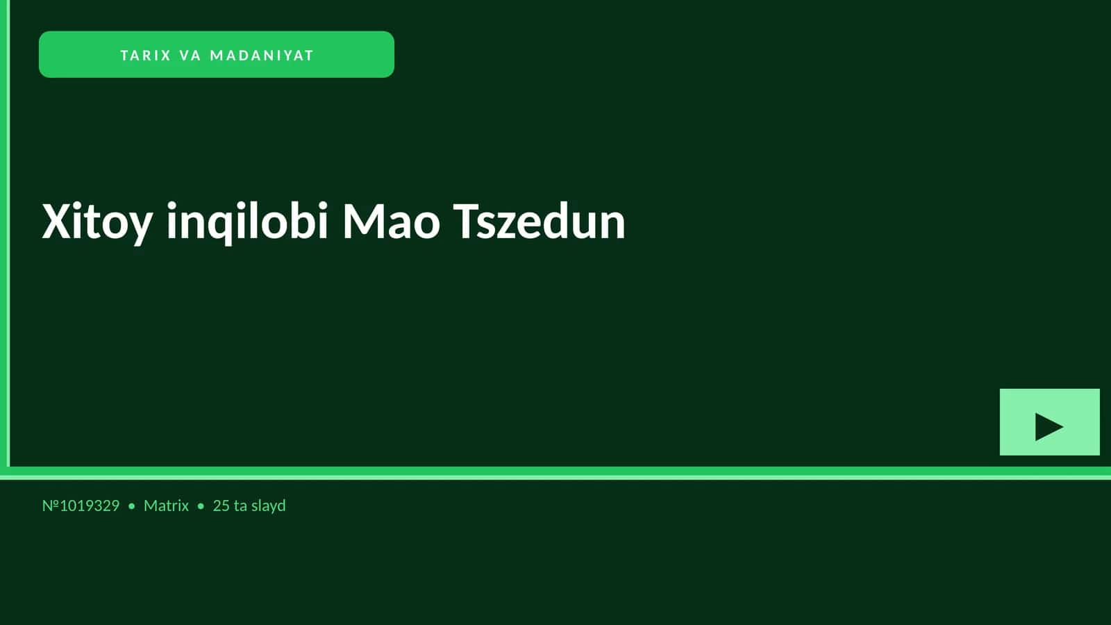 Xitoy inqilobi Mao Tszedun