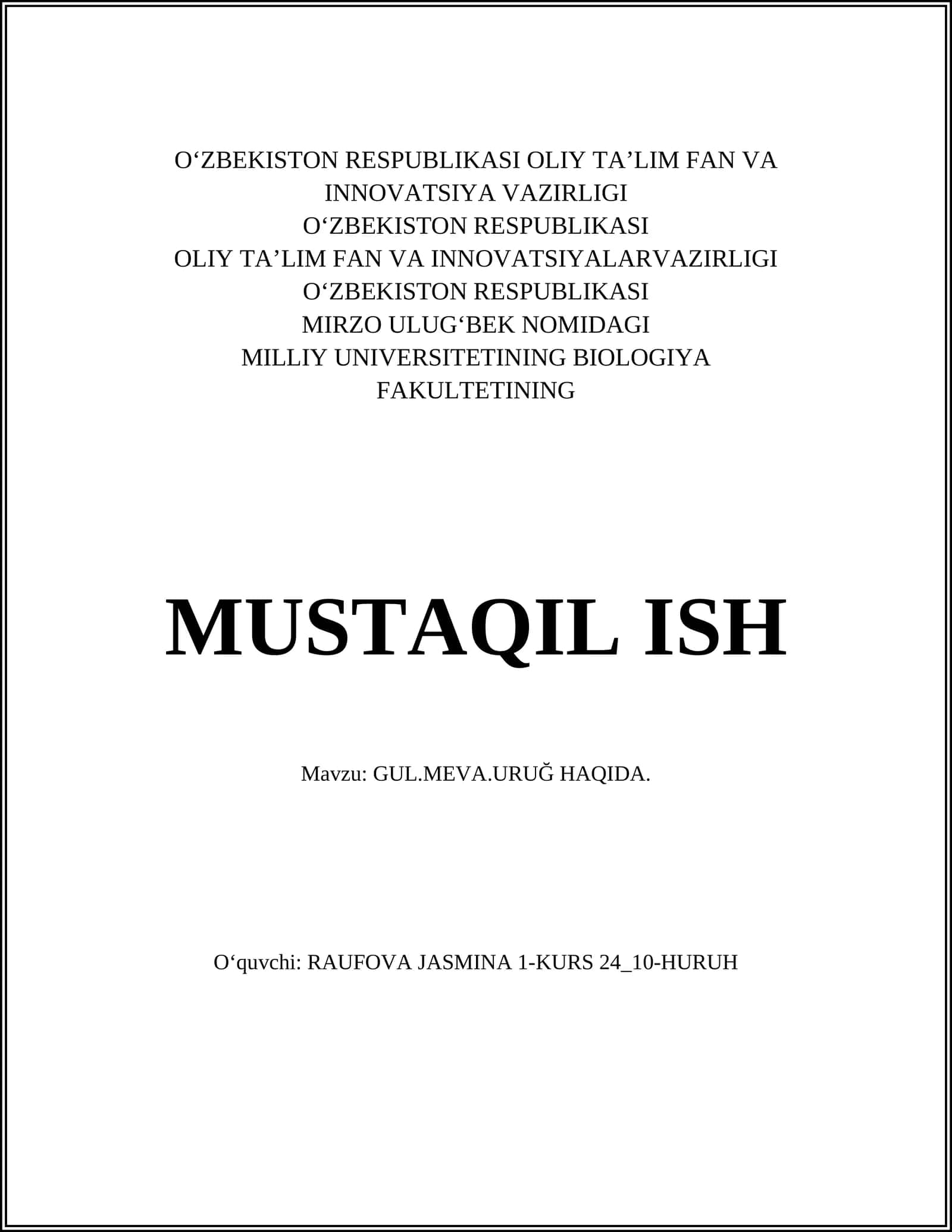 GUL.MEVA.URUĞ HAQIDA