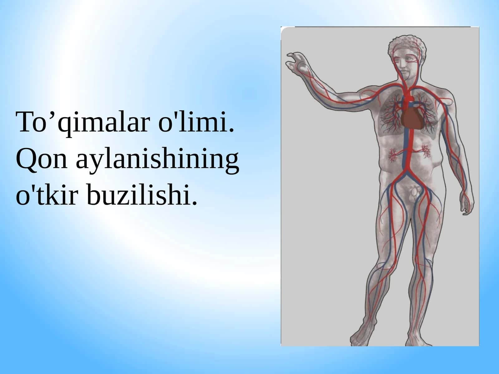 To'qimalar o'limi. Qon aylanishining o'tkir buzilishi
