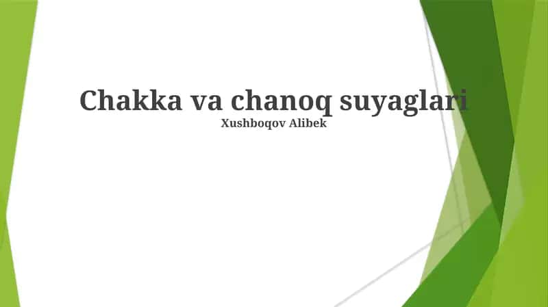 Chakka va chanoq suyaglari