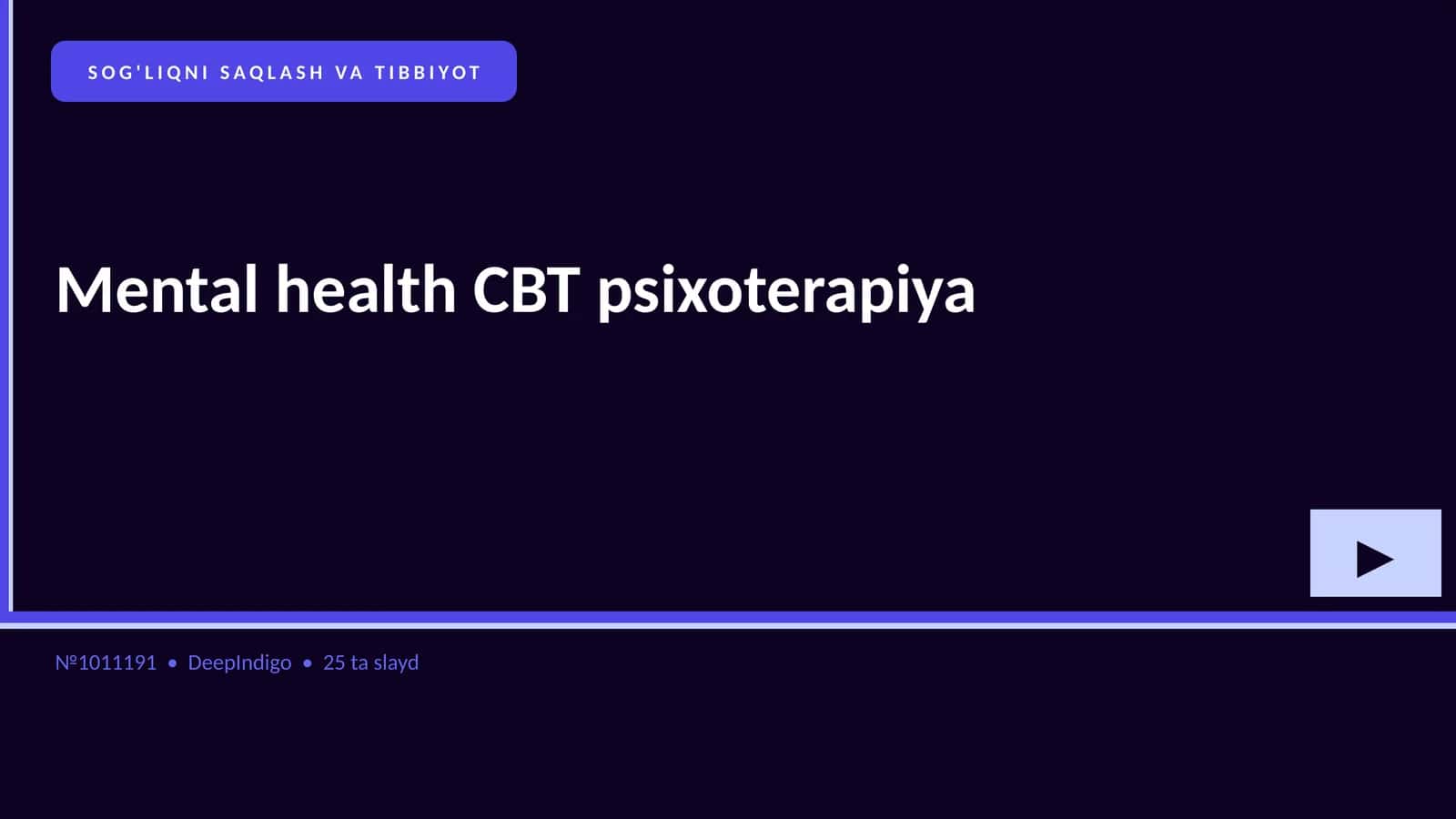Mental health CBT psixoterapiya