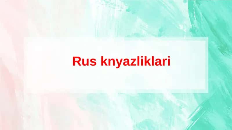 Rus knyazliklari