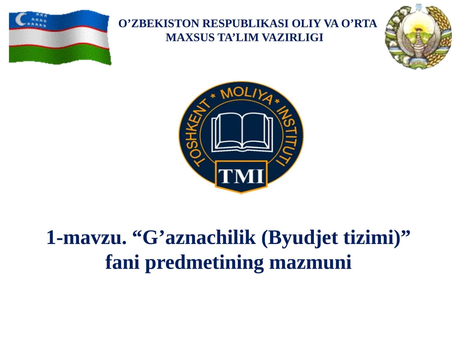 G’aznachilik(Byudjettizimi)