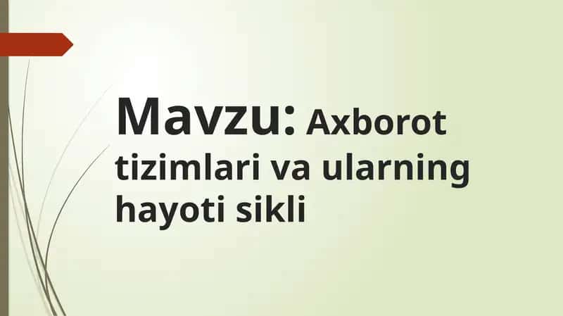 Axborottizimlari