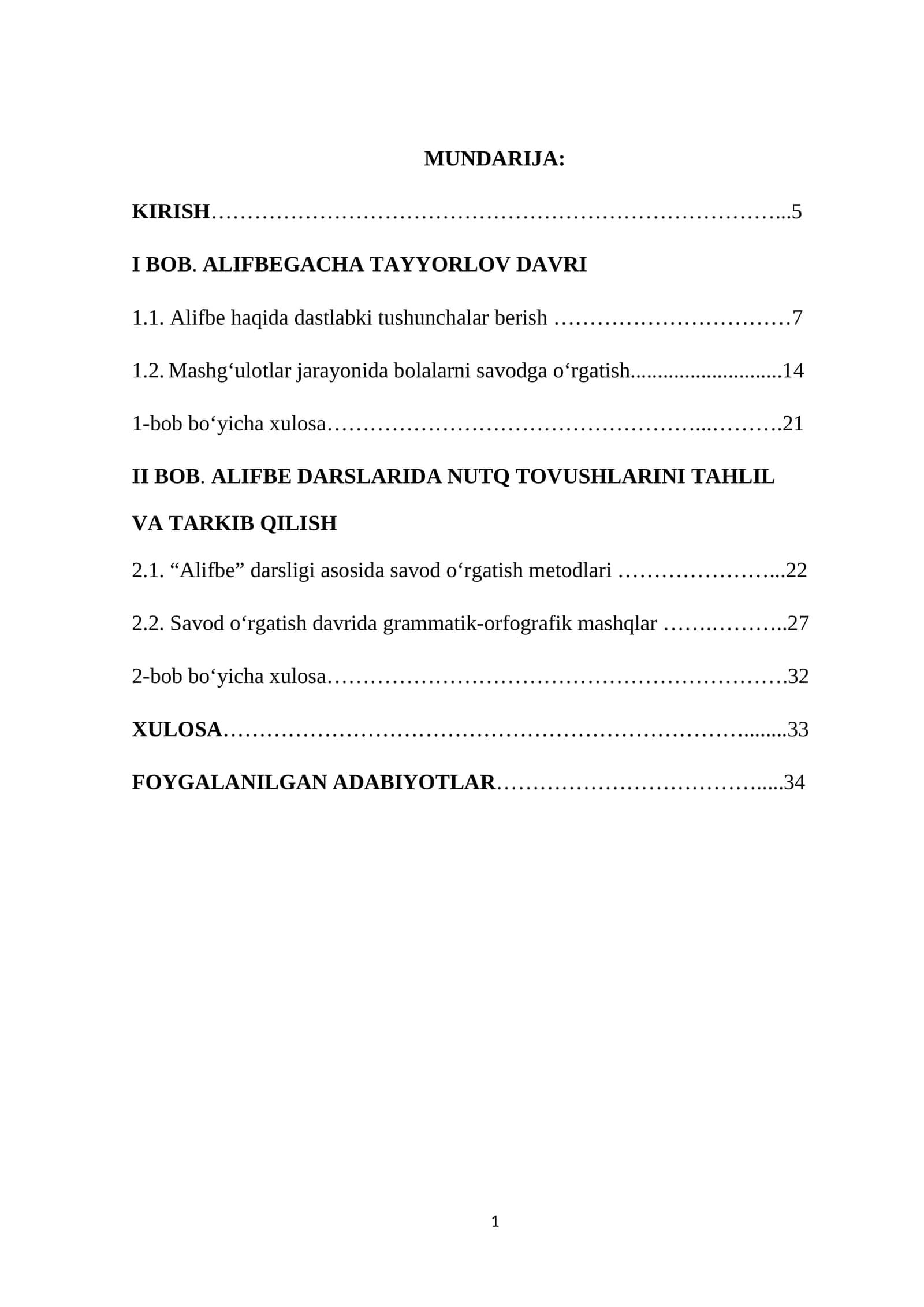 Alifbe haqida dastlabki tushunchalar