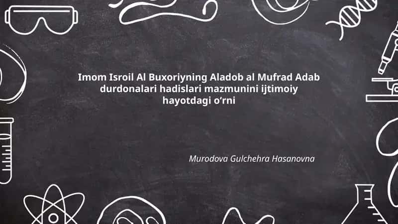 Al-Adab al-Mufrad Adab Durdonalari Hadislari