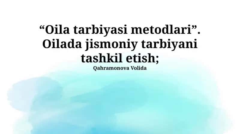 Sog‘lom Oila