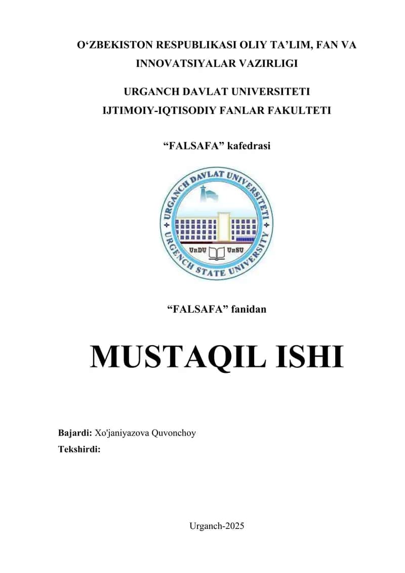 Abu Nasr Farobiy va Gʻazzoliyning falsafa ilmiga oid qarashlarini qiyosiy tahlil etish (Farobiyning Siyosat falsafasi va Gʻazzoliyning Kimyoi saodat asarlari asosida).