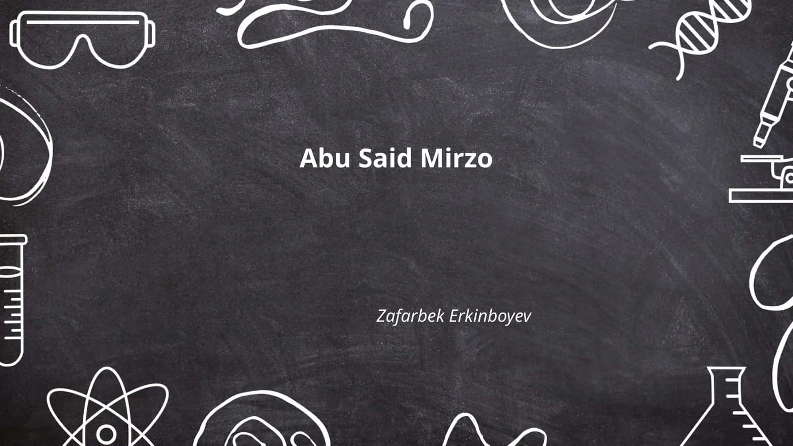 Abu Said Mirzo