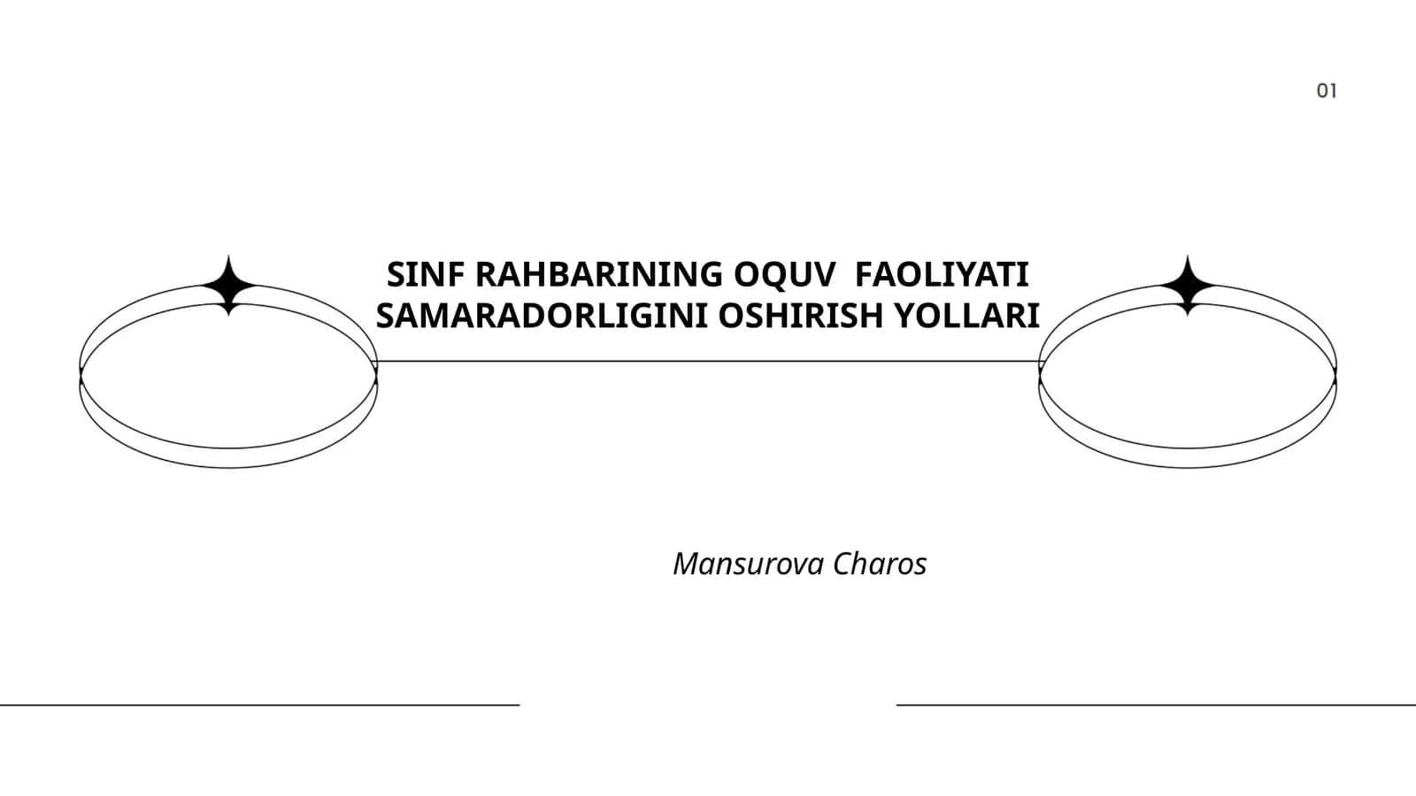 SINF RAHBARINING OQUV FAOLIYATI SAMARADORLIGINI OSHIRISH YOLLARI