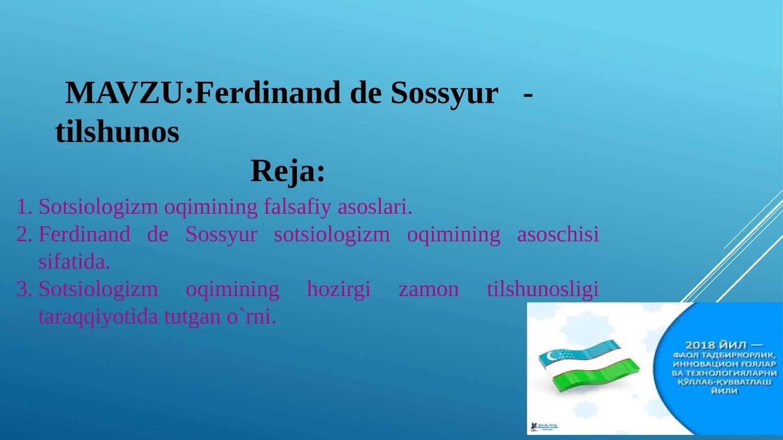 Ferdinand de Sossyur - tilshunos