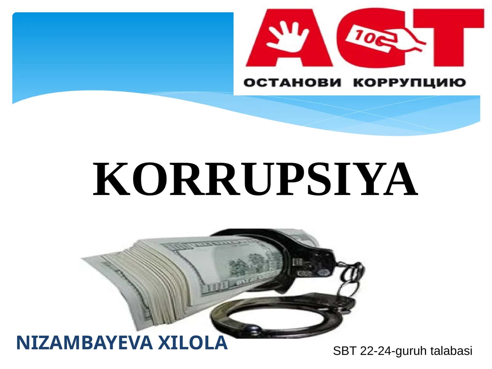 KORRUPSIYA