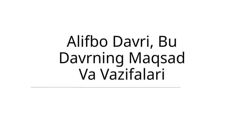 Alifbo Davri