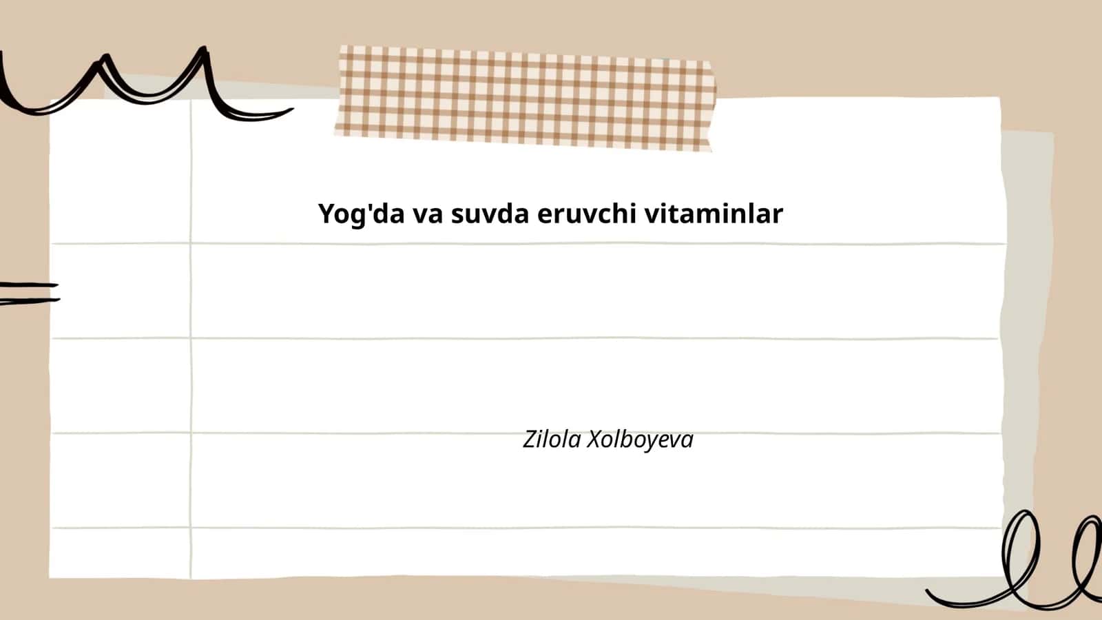 Yog'da va suvda eruvchi vitaminlar
