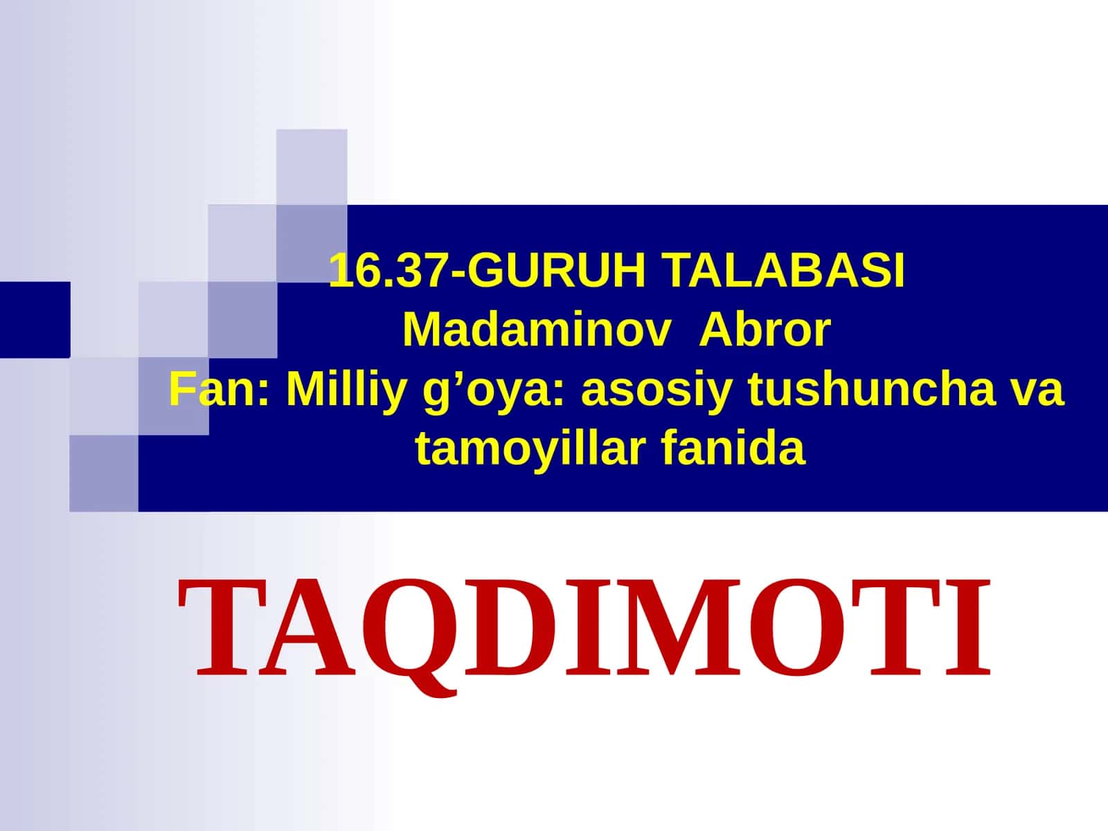 Bozor Iqtisodiyotiga O'tishning Besh Tamoyili