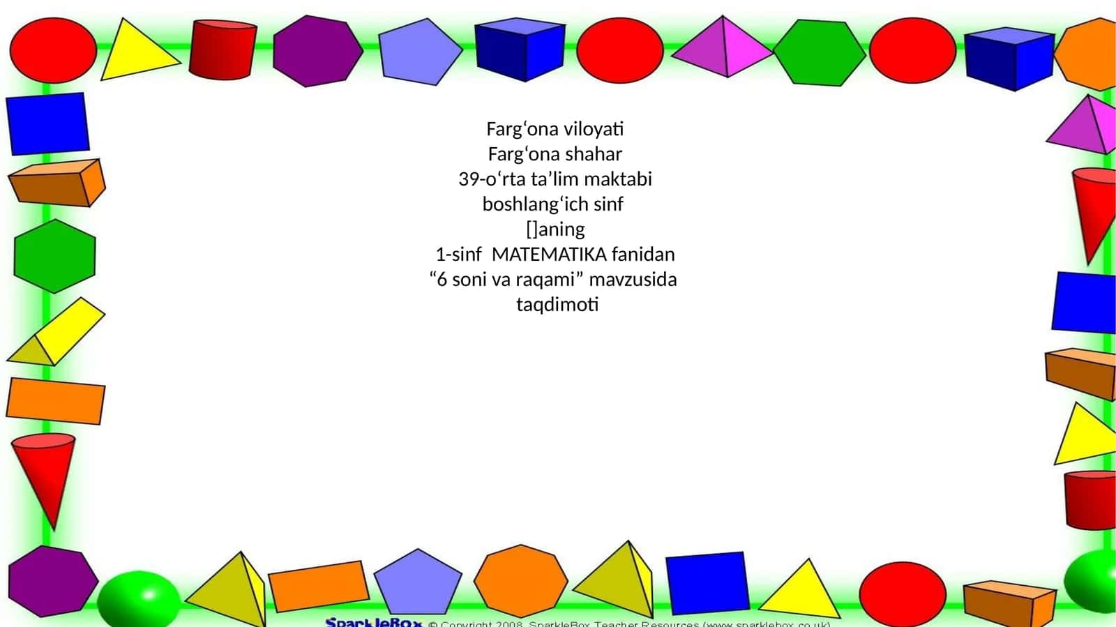 6 soni va raqami