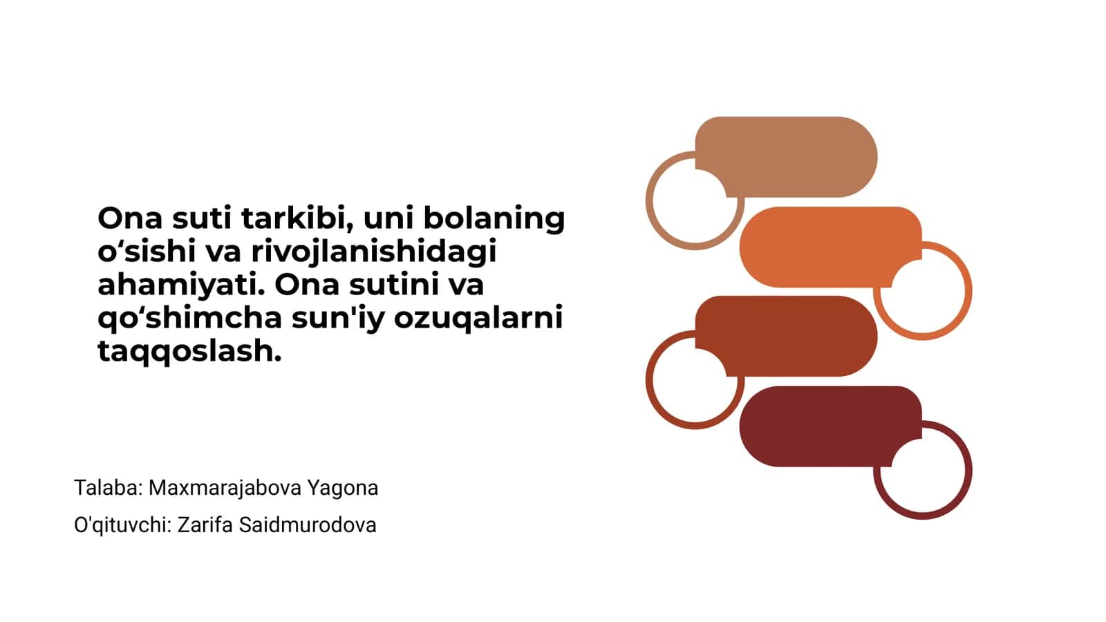 Ona suti tarkibi, uni bolaning oʻsishi va rivojlanishidagi ahamiyati